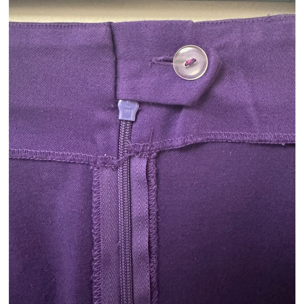 Women's Christian Dior Purple Pencil Cotton Skirt Size 6 - Picture 8 of 9